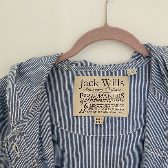 Jack Wills Light Pinstripe Jacket - Picture 2 of 4